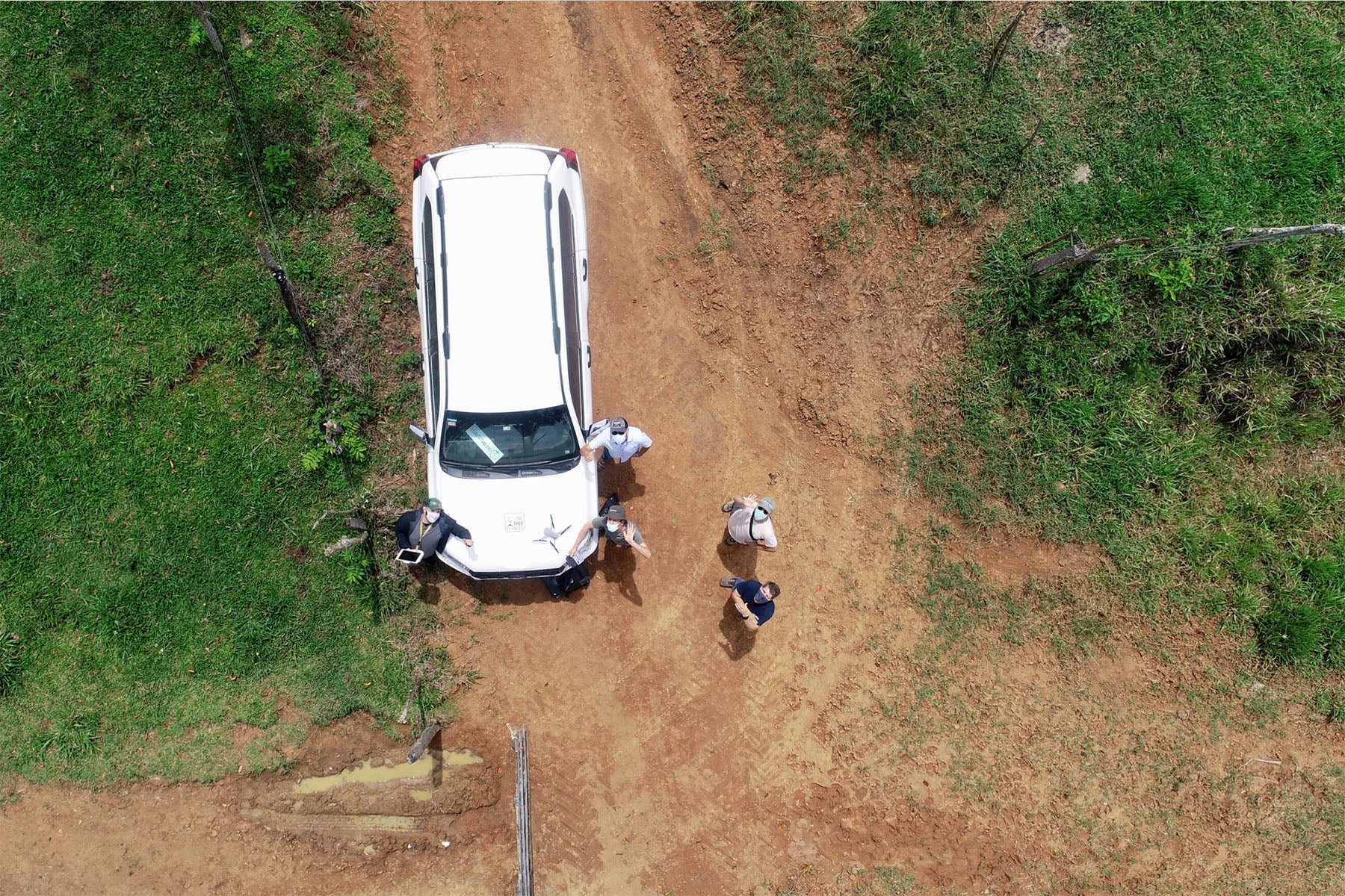 monitoring training drone shot