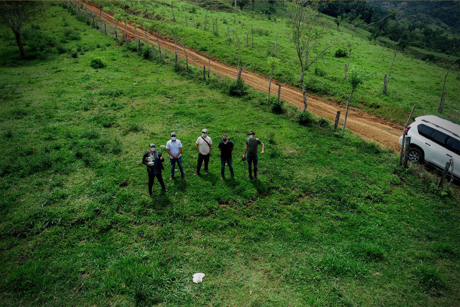 monitoring workshop drone shot